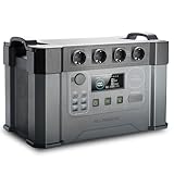 ALLPOWERS Tragbarer Powerstation 2400W (4000W Surge) Wechselstromsteckdosen 1451Wh Akku MPPT Solar Generator Mobiler Stromspeicher für Wohnmobil Camping Heimwerken Notstromaggregat RV Haus Notfall