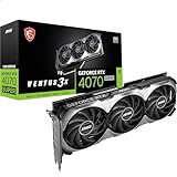 MSI GeForce RTX 4070 SUPER 12G Ventus 3X OC Grafikkarte, NVIDIA RTX 4070 SUPER, 12 GB GDDR6X Speicher, 21Gbps, PCIe 4.0, DLSS3.5