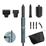 Shark FlexStyle Limited Edition Geschenkset 5-in-1 Air Styler & Haartrockner, Curler, FrizzFighter Finishing Tool, Ovalbürste, Konzentrator, Aufbewahrungstasche, Keine Hitzeschäden, Türkis HD450TLEU