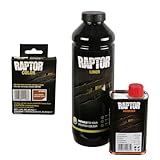 U-POL Raptor 2K Transportflächen Beschichtung/Schutz vor Steinschlägen, Kratzern, Rost/Raptor Lack einfärbbar (inkl. Härter) + Raptor Pigment (948 ml + Light Brown (ca. RAL 8001))