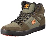 DC Shoes Herren Pure High-Top Sneaker, Dusty Olive/ORANGE, 42 EU