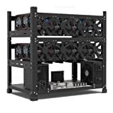 Mining Rig Rahmen für 12 GPU, Unterstützung für Dual Power Supply für Crypto Coin Currency Bitcoin ETH ETC ZEC Mining Tools - Nur Rahmen, Lüfter und GPU sind Nicht im Lieferumfang enthalten