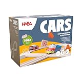 HABA Cars Meine erste Rennbahn – 27-teiliges Set inkl. 2 Autos – Nachhaltig aus recyceltem Holz und Kunststoff – Für Kinder ab 2 Jahren – 2011834001