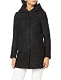 ONLY Damen ONLNEWSEDONA Wool Coat CC OTW Wollmischungs-Mantel, Detail:Melange/Black, M