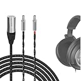 Geekria 5N Single-Crystal Upgrade Ersatzkabel für Sennheiser HD800 HD800S HD820 Kopfhörer Ersatzkabel / 8-adriges Audiokabel (XLR, 3 m), Kupfer