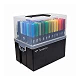 Tombow ABT-108C ABT Dual Brush Pen Stiftebox mit 107 Farben + Blender Pen, mehrfarbig