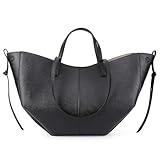 TIAASTAP Tote Bag Kunstleder Handtasche Damen Groß Shopper Tasche Elegante Schultertasche Gross Umhängetasche Henkeltaschen Shopper Bag Handbags Tragetasche Beuteltasche für Einkaufen Reisen