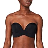 Wonderbra Damen Ultimate Strapless trägerloser BH nahtlos starker Halt Push-Up , Strapless-BHschwarz, 80C