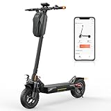 E Scooter mit Straßenzulassung, 10 Zoll Offroad Luftreifen mit doppeltem Stoßdämpfungssystem, Batterie 12,5 Ah 60–70 km Reichweite, LCD-Instrumententafel, Maximale Tragfähigkeit 150 kg, Smart APP