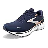 Brooks Herren Ghost 15 Sneaker, Peacoat Blue Orange Pop, 44.5 EU