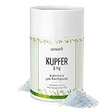 Sanuvit® - Kupfer 3 mg | 180 Kapseln | Qualität aus Österreich | Kupfercitrat hochdosiert mit 3 mg hochwertigen Kupfer pro Kapsel | Hohe Bioverfügbarkeit | Vegan