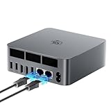 Beelink Mini PC EQR5, Ryzen 5 5650U(6C/12T bis zu 4,2Ghz), AMD Mini Computer 16GB DDR4 500GB M.2 PCIe3.0 SSD, 4K Dual Display,Dual HDMI, Dual 1000M LAN,WiFi6, BT5.2