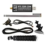 RTL-SDR Blog V3 R860 RTL2832U 1PPM TCXO HF Bias Tee SMA Software Defined Radio with Dipole Antenna Kit (Schwarz)