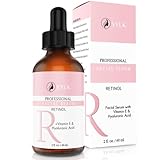 Retinol Serum Gesicht mit Hyaluron für Microneedling Hochdosiert | Testsieger | Falten Weg Soforteffekt | Anti Aging Gesichtsserum | Pickelmale & Pigmentflecken Entferner Gesicht | 60 ml