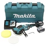 Makita DPO600TKX1 Exzenterpolierer, 1 Akku plus Ladegerät im Transportkoffer, Blau, 18 V / 5,0 Ah