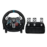 Logitech USB G29 Driving Force Gaming Rennlenkrad, Zweimotorig Force Feedback, 900° Lenkbereich, Racing-Lenkrad, Verstellbare Edelstahl Bodenpedale, PS4/PS3/PC/Mac - UK-Stecker - Schwarz, PC