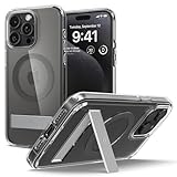 Spigen für iPhone 15 Pro Ultra Hybrid S MagFit All-in-One Hülle mit Ständer Kompatibel mit MagSafe Handyhülle Case Schutzhülle -Graphite