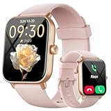 Fitpolo Smartwatch Damen, [2024 Neue] 1,8" Smart Watch mit Telefonfunktion/Message, Smart Watch Fitnessuhr 110+ Sportmodi/IP68 Wasserdicht/Herzfrequenzr/Schlafmonitor Schrittzähler für iOS Android