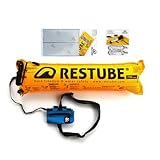 Restube Extreme Wildwasser Starter-Set Schwimmboje für Raue Bedingungen – Enthält One-Pull Aufblasbare Open Water Schwimmboje, 2 Ersatz CO2-Kartuschen & Reflektierendes Tape