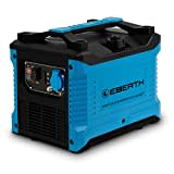 EBERTH 1000 Watt Inverter Stromerzeuger leise, Notstromaggregat mit 2 PS Benzinmotor, 4-Takt, Stromgenerator mit 1x 230V und 2x USB Anschluss, Invertertechnik für Strom ohne Spannungsspitzen