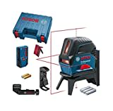 Bosch Professional Kreuzlinienlaser GCL 2-50 (5x AA Batterien, Arbeitsbereich: 50m, im Handwerkerkoffer)