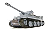 ES-TOYS Panzer Ferngesteuert mit Schussfunktion German Tiger I Heng Long 1:16 Rauch&Sound+Stahlgetriebe,2,4Ghz - V7.0 Upgrade Edition