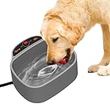 Toozey Beheizter Wassernapf für Hunde, Einstellbare Temperatur Beheizter Hundenapf, 180cm Anti-Bite Kabel, 2500 ML Thermostatisch Beheizter Haustiernapf für Hunde/Katzen/Hühner/Hasen im Winter