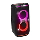 JBL Partybox Stage 120 in Schwarz – Tragbare Bluetooth-Lautsprecher-Box mit JBL Pro Sound, Lichtshow, KI-Sound-Boost und Teleskopgriff – 12 h Laufzeit