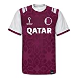 FIFA Jungen Official World Cup 2022 Classic Short Sleeve-Qatar T-Shirt, Red, X-Large