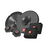 JBL Club 602CTP 2-Wege Auto Soundsystem - 210 Watt Komponenten Auto Lautsprecher Boxen Set mit 165mm Einbau Autolautsprecher, Hochtöner und Frequenzweichen, Black, 16cm