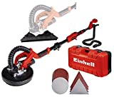 Einhell Trockenbauschleifer TE-DW 225 X (750 W, wechselbarer Schleifteller, Bürstenkranz gefedert, bis 165 cm Teleskop-Stiel, inkl. Schleifscheiben + Gitterleinen im Koffer)