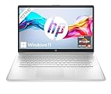 HP Laptop mit 17,3 Zoll (43,9 cm) FHD IPS Display, AMD Ryzen 5 7520U, 8 GB RAM, 512GB SSD, AMD Radeon-Grafikkarte, Windows 11 Home, QWERTZ-Tastatur, HP Fast Charge, Silber