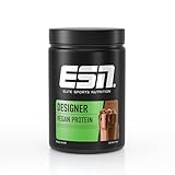 ESN Vegan Designer Proteinpulver, Milky Chocolate, 910 g, cremige Konsistenz mit Erbsen-, Hanf-, und Sonnenblumenprotein, geprüfte Qualität - made in Germany