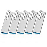 KOOTION USB Sticks 16GB 5 Stück USB 3.0 Speichersticks USB Metall Memory Stick Datensticks Set Flash-Laufwerke USB Flash Drives 5er Pack 16G USB Stick Bunt 5 STK Thumb-Laufwerke 16 GB USB3 Silber