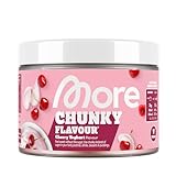 MORE Chunky Flavour, Cherry Yoghurt, 250 g, Geschmackspulver zum Süßen, ohne viel Zucker und Kalorien, mit Inulin und Laktase, geprüfte Qualität - made in Germany