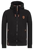 Naketano Herren Kapuzenjacke Schwarzkopf Kapuzenjacke Black Large