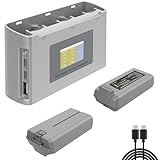 MVMOD Mini 4K/ Mini 2 Akku 2 Stück mit Ladestation, Intelligenter Flug Akku für DJI Mini SE mit Anzeige Zwei-Wege-Ladestation, 2400mAh 7.7V 31Mins Max Flugzeit Akku für DJI Mini 4K/ Mini 2 SE Drohne