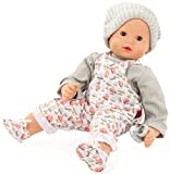 Götz 2327916 Maxy Muffin Glückspilz Puppe - 42 cm große Babypuppe mit blauen Schlafaugen, ohne Haare und Weichkörper - Weichkörperpuppe in 7-teiligen Set