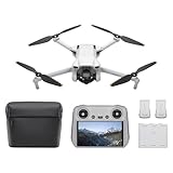 DJI Mini 3 Fly More Combo (DJI RC) – Leichte und faltbare Mini-Kameradrohne mit 4K HDR-Video, 38 min Flugzeit, echten vertikalen Aufnahmen und intelligenten Funktionen