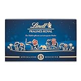 Lindt Schokolade - Royal Pralinen | 300 g | Pralinés-Schachtel mit 30 feinsten Pralinen in 15 königlichen Sorten mit und ohne Alkohol | Pralinengeschenk | Schokoladengeschenk