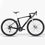 KOOTU Carbon Gravel Bike, BERSERKER4.0 700C Gravel Rennrad T800 Kohlefaser Rahmen,Gabel & Sitzrohr mit Shimano GRX400 20 Gänge & Contineltal 40C Gravel Reifen Leichtes Fahrrad für Unisex