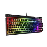 HyperX Alloy Elite 2 - Mechanische Gaming Tastatur, Software-gesteuertes Licht & Makro Anpassung, ABS Pudding Keycaps, Media Controls, RGB LED Backlit Linearer Schalter HyperX rot, QWERTY