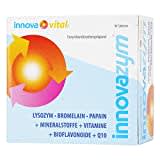 innovazym® Multi-Enzym-Komplex| Entwickelt von der Medizinischen Enzymforschungsgesellschaft| Lysozym+Papain+Bromelain+Bioflavonoide+Q10+Vitamine | 98 Tabletten hochdosiert