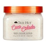 Tree Hut Shea Sugar Scrub Coco Colada, 510.3 g, Ultra Hydrating and Peeling Scrub for Nourishing Essential Body Care