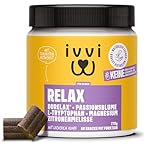 ivvi Relax - Beruhigungsmittel für Hunde mit L-Tryptophan bei Angst, Stress und zur Beruhigung - 60 leckere Snacks mit Huhn