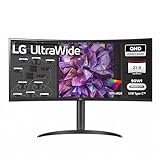 LG Electronics 34WQ75X-B.AEU IPS 21:9 UltraWide Monitor 34" (86,72 cm), TFT-LCD Aktiv Matrix mit White LED Backlight, Anti-Glare, Schwarz