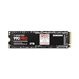 Samsung 990 PRO NVMe M.2 SSD, 2 TB, PCIe 4.0, 7.450 MB/s Lesen, 6.900 MB/s Schreiben, Interne SSD, Interne SSD für Gaming und Videobearbeitung, Schwarz, MZ-V9P2T0BW