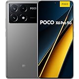 Poco X6 Pro 5G Smartphone, 8+256GB Handy ohne Vertrag, 120Hz 6,67" 1,5k AMOLED Display, 64MP OIS Dreifach-Kamera, 5000mAh, 67W Turbo-Charge, Dual-SIM, Grau