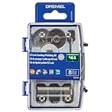 Dremel EZ726-01 EZ Lock Schleif- und Polierzubehör-Set, 8-teilig, sortiert, ideal für leichtes Schleifen, Detailreinigung oder Polieren von Materialien