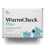 Dr. SAM Wurmtest mit Giardien für Hunde und Katzen- Pawcheck Wurmtest + Giardien als einfacher zertifizierter Labortest für zuhause - schnelles Ergebnis - Worm Test with giardien for Dogs and Cats